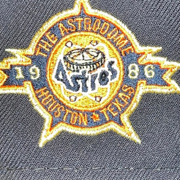Mens Sz 8 Houston Astros Baseball Hat Cap New Era Cooperstown MLB 1986 Headwear - Picture 9 of 15